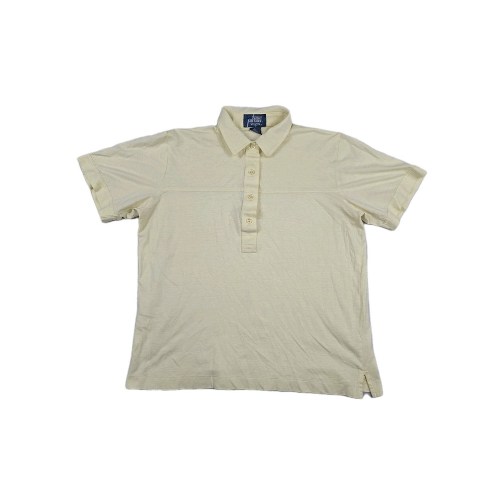 Spalding Tour Edition Vintage Yellow Polo Men's Size Large Shirt